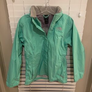 North Face Green Rain Jacket